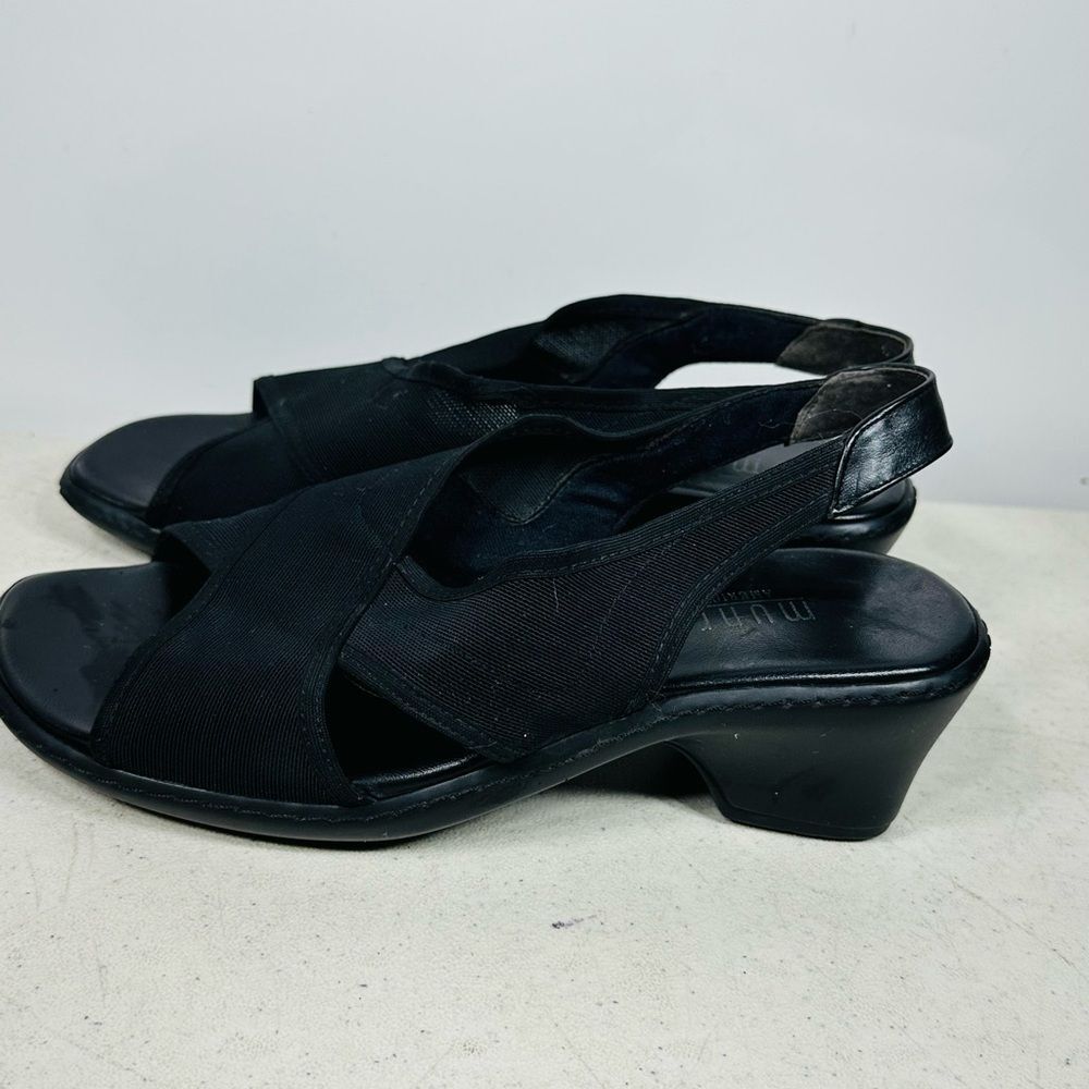 Munro Women's Elegant Black Sandals size 6,5W - Picture 4 of 8